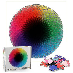 Universal Puzzle circulaire arc-en-ciel curieux 