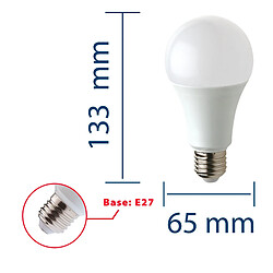 Avis VELAMP Ampoule LED SMD, standard A65, 20W / 2300lm, culot E27, 4000K