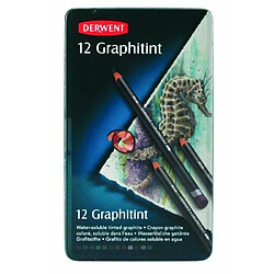 Avis Derwent Graphitint Crayons de couleur Boîte métal de 12 (Import Royaume Uni)