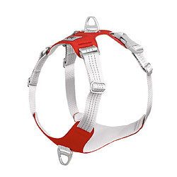 Universal Animaux de compagnie Chiens cellulaires Entraînement pour chiens Ceinture thoracique réflectrice Petit et grand chien avec gilet Cordon de protection extérieur réglable | Harnais (rouge) 