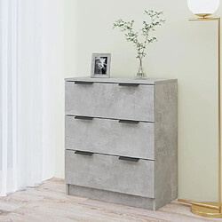 Avis Maison Chic Buffet,Meuble de Rangement,commode pour salon,Cuisine Gris béton 60x30x70 cm Bois d'ingénierie -MN82788