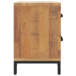 Maison Chic Table de chevet, Table de Nuit, Meuble de rangement Marron 36x30x45 cm Bois de pin massif pas cher