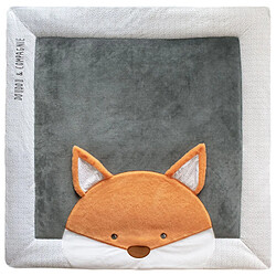 Tapis de parc 100x100 cm Tapidou Renard - Doudou et compagnie 