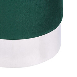 Acheter Beliani Pouf en velours vert BRIGITTE