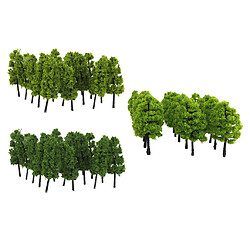 40pcs 1/100 1/150 Arbre de Pagode Plante pour Maquette Trains HO N Paysage mini Arbres de Diorama de chemin de fer 1:150