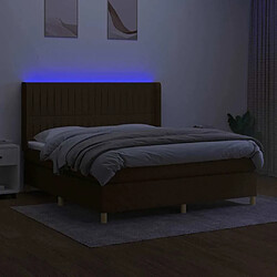 Avis Sommier à lattes,Cadre à lattes de lit pour Adulte matelas et LED Marron foncé 180x200cm -MN75294