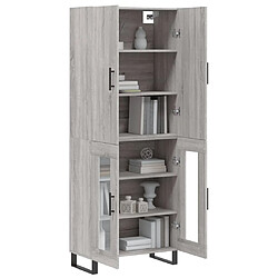 Avis Maison Chic Buffet,Meuble de Rangement,commode pour salon,Cuisine Sonoma gris 69,5x34x180 cm Bois d'ingénierie -MN82710