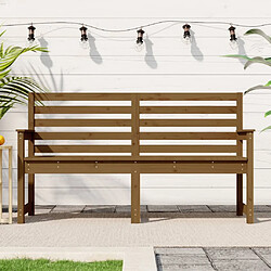 vidaXL Banc de jardin marron miel 159,5x48x91,5 cm bois de pin massif