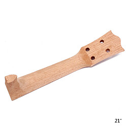 Ukulele Neck, manche Ukulele,DIY Ukulele pièce,Guitare Luthier,Ukulele Accessoire Manche Ukulele en Acajou avec Trous Pour Ukulele Soprano