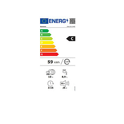 Lave-vaisselle 60cm 10 couverts 44db tout intégrable - SR63EX24ME - SIEMENS