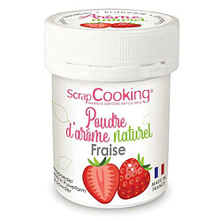 Scrapcooking Arôme alimentaire naturel en poudre 15 g - fraise 