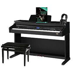 Classic Cantabile DP-A 410 SH piano numérique noir brillant SET y compris banquette et casque