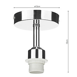 Acheter Luminaire Center Plafonnier Semi Chrome poli 1 ampoule 12cm