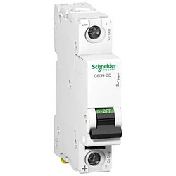 disjoncteur schneider c60h-dc - 250vdc - 6 ampères - 1 pôle - courbe c - schneider electric a9n61506