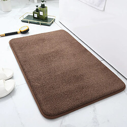 LUUCOZK Tapis de bain antidérapants absorbants à séchage rapide pour salle de bain - (Purious) Coffee-90x200cm