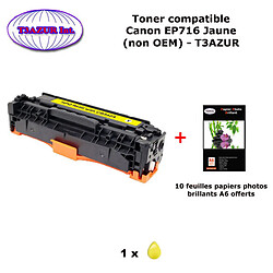 Toner générique Canon EP716 Jaune pour imprimante Canon LBP5050 5050N MF8030Cn 8040Cn 8050Cn 8080Cw CRG-716 +10f PPA6-T3AZUR