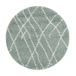 Hadorn Tapis shaggy 100x100 Vert Lachen Fence 