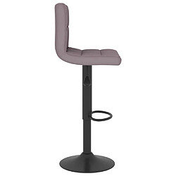 Avis vidaXL Tabouret de bar Taupe Tissu