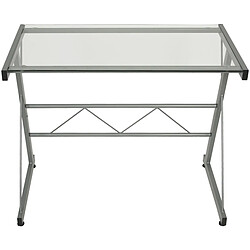 Bureau Alexandra House Living Gris Métal 90 x 72 x 50 cm