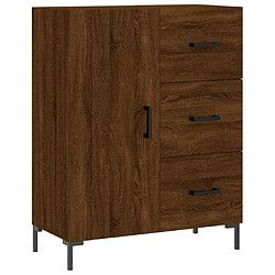 Maison Chic Buffet,Meuble de Rangement,commode pour salon,Cuisine chêne marron 69,5x34x90 cm bois d'ingénierie -MN86498