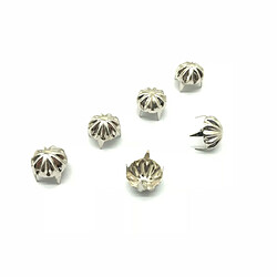 50pcs potiron clous métal griffe nailhead punk stud rivets pointes argent pas cher