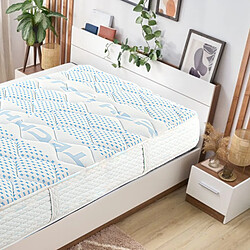 Acheter Visiodirect Matelas réversible NELA en mousse 90 x 190 cm, avec face été/hiver, mémoire de forme, ferme, indépendance du couchage