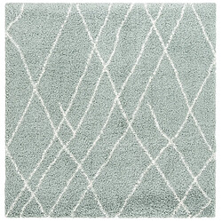 Hadorn Tapis shaggy 185x185 vert Lachen Fence 