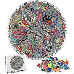 Universal Mandala coloré Mandala puzzle de forme unique 