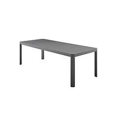 Table de jardin extensible sur 1 cote - Aluminium - 180/240 x 100 x 76 cm