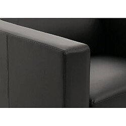 Avis Mendler Fauteuil Club / Lounge Lille, 86x75x70cm ~ cuir reconstitué, noir