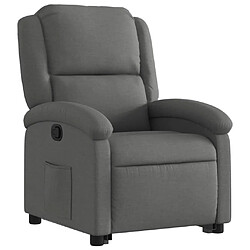 Avis Maison Chic Fauteuil Relax pour salon, Fauteuil inclinable Gris foncé Tissu -GKD74305