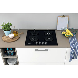 Acheter Table de cuisson gaz INDESIT ING61TBK 4 foyers Noir