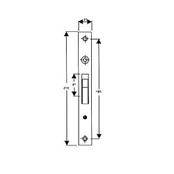 Gâche pour serrure 110501 Blindomax - 110502 