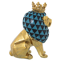 Figurine Décorative Alexandra House Living Doré Acrylique Plastique Mélamine Lion pas cher