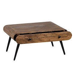 BigBuy Home Table Basse 86 x 61 x 43 cm Bois Fer