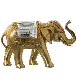 Figurine Décorative Alexandra House Living Doré Plastique Eléphant 14 x 31 x 20 cm