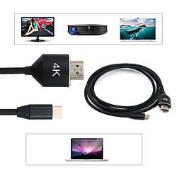 USB C à HDMI Câble [2m], 4K Type C vers HDMI Cordon, pour MacBook Pro 2018 2017, MacBook Air/iPad Pro 2018, S10 S9 S8, note 10 et Plus