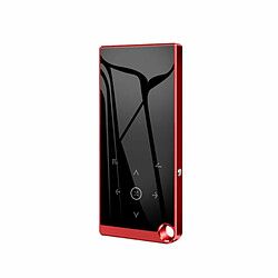 Bluetooth 5.0 Lecteur De Musique Mp3 Sans Perte Écran 2,4 Pouces Hifi Audio Fm Enregistreur Ebook Lecteur Vidéo Mp4 Rouge