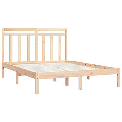 Avis vidaXL Cadre de lit sans matelas 120x200 cm bois massif