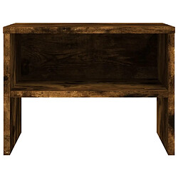 Acheter Maison Chic Table de chevet,Table de nuit,Table d'appoint pour salon Chêne fumé 40x30x30 cm Bois d'ingénierie -MN77062