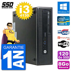 PC HP EliteDesk 800 G1 Core i3-4130 RAM 8Go SSD 120Go Windows 10 Wifi · Occasion 