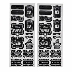 Paris Prix Stickers Ardoise Cuisine 10x25cm Noir 