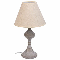 Lampe de bureau Alexandra House Living Blanc Gris Métal Tissu 220-240 V 23 x 41 x 23 cm 