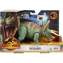 Jurassic World Figurine articulée et sonore de Tricératops 