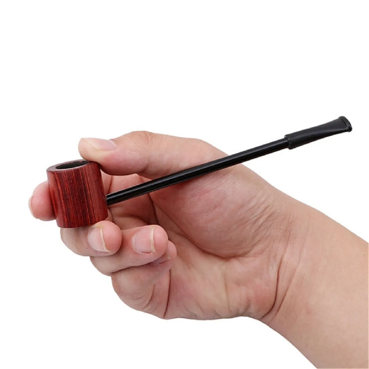 Wewoo Ebony Smoking Pipe Popeye Portable Creative Herb Tobacco Pipes Cadeaux Rouge