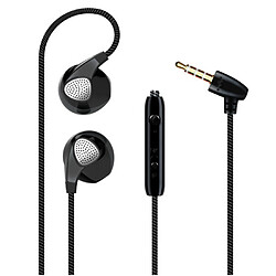 Shot Ecouteurs pour SAMSUNG Galaxy S20+ avec Micro Reglage Kit Main Libre INTRA-AURICULAIRE Jack (NOIR) 