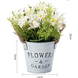 Avis BESTA Fleurs Artificielles Intérieur 3 pcs, Fleurs Artificielles avec Pot en Métal Décoration de Plantes Artificielles pour Mariage Table de Bureau en Plein Air Jardin Nouvelle Maison Cadeau