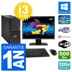 PC Tour Fujitsu P720 Ecran 19" i3-4130 RAM 32Go Disque 500Go Windows 10 Wifi · Occasion 