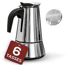 MONMECD Cafetière italienne 6 Tasses (Induction)