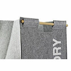 Avis Panier à linge DKD Home Decor Noir Gris Bois 37 x 37 x 55 cm (2 Unités)